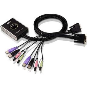 Aten kvm switch 2 port dvi usb 7 orig - Aten Cs682 D Single Link USB Audio 2-poorts DVI KVM-switch