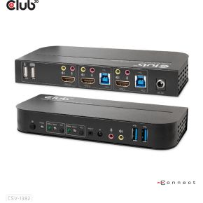 Club 3d csv 1382 kvm switch 2 orig - Club 3D CSV-1382 2-poorts HDMI KVM-switch