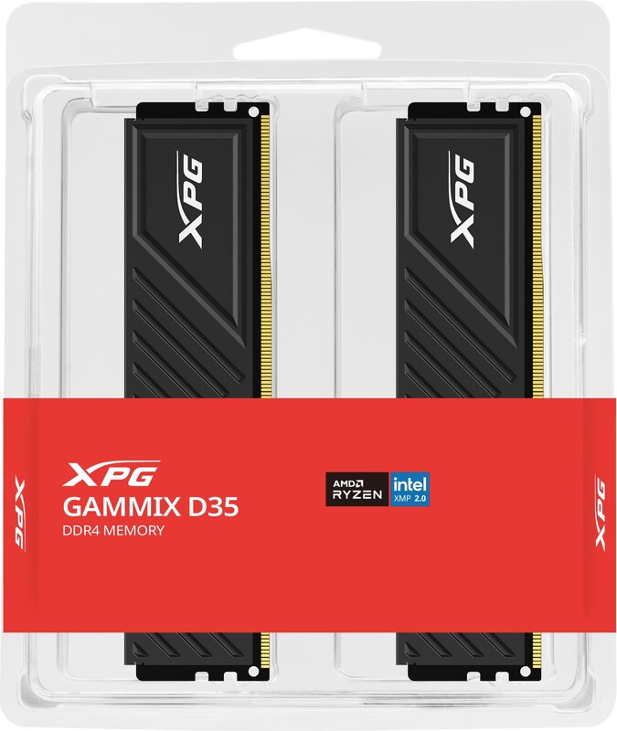 Adata xpg g35 serie ram 32gb 2x16gb 5 orig - XPG GAMMIX D35 DDR4-3200 32GB (2x16GB) CL16 Geheugen (Black)