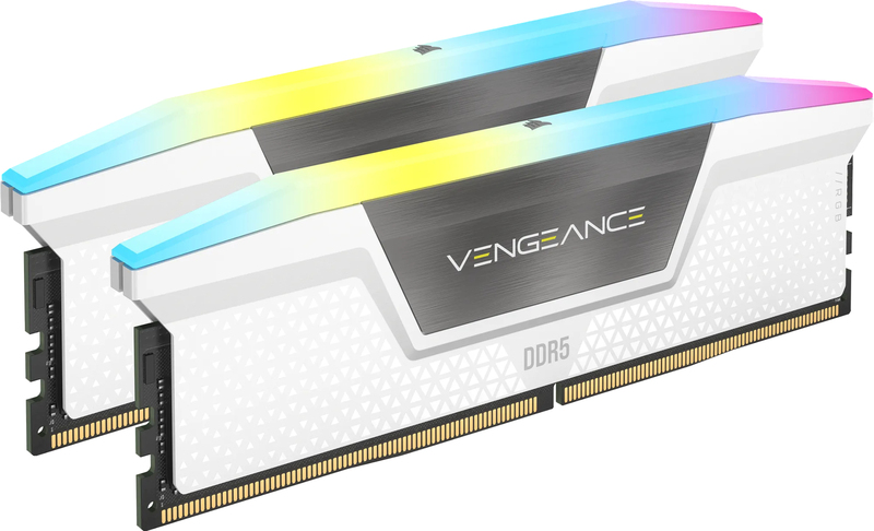 Corsair 32 gb ddr5 6000 werkgeheugen 403806 2 orig - Corsair Vengeance RGB 32GB (2x16GB) DDR5 6000MHz CL30 Geheugen (White)