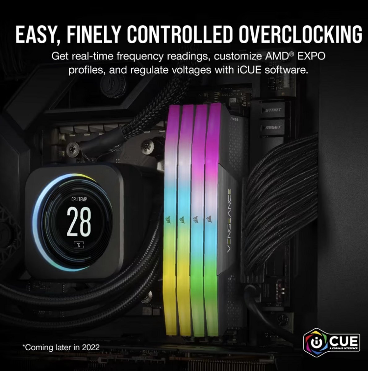 Vengeance RGB 64GB (2x32GB) DDR5 5600MHz CL40 AMD EXPO & Intel XMP Memory Kit - afbeelding 5