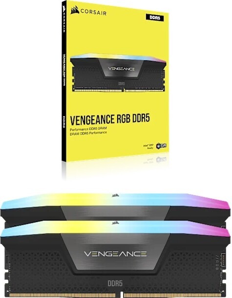 Corsair 64 gb ddr5 6000 2x 32 445354 6 orig - Corsair Vengeance RGB 64GB DDR5 6000MHz (2x32GB) Geheugen