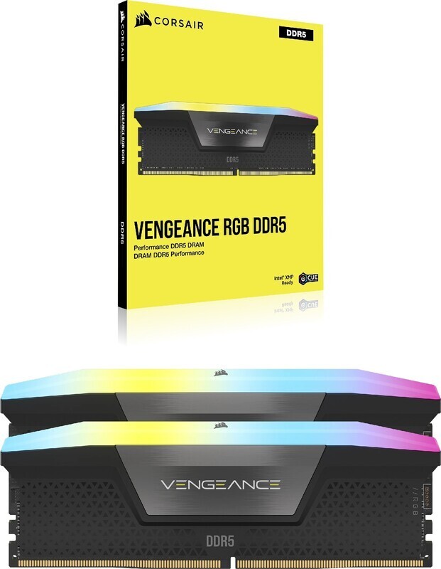 Corsair vengeance 16 gb ddr5 5200 2x 5 orig - Corsair Vengeance RGB 16GB (2x8GB) DDR5 5200MHz CL40 Geheugen