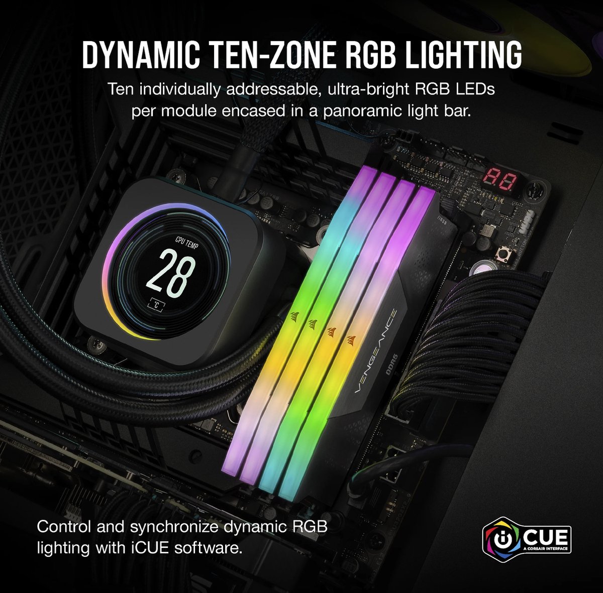 Vengeance RGB 16GB DDR5-5600 Geheugen - afbeelding 3