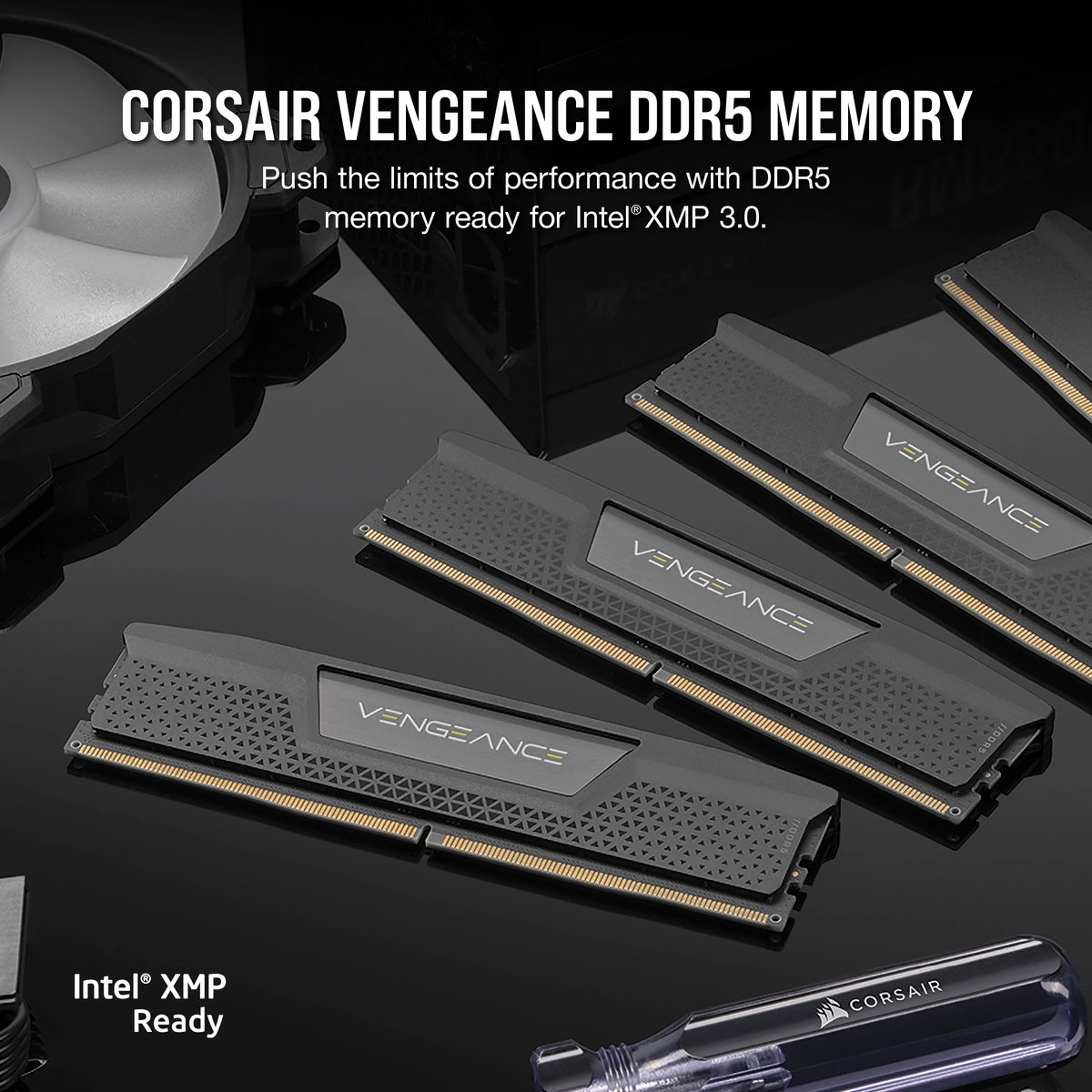 Corsair vengeance cmk32gx5m1b5600z40 g 6 orig - Corsair Vengeance (Grey) Geheugenmodule 32GB DDR5-5600 Geheugen (Grey)