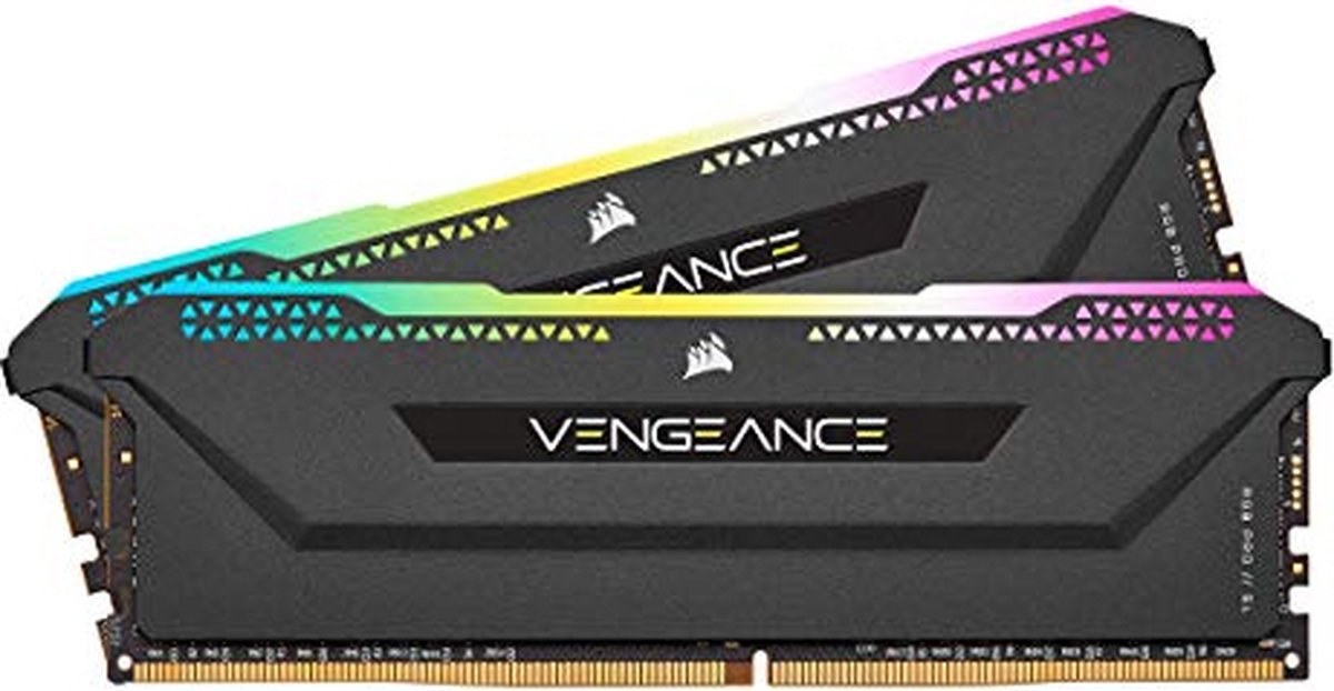 Corsair Corsair Vengeance Rgb Pro Sl - Geheugen Ddr4 - 64 Gb: 2 X 32 Gb - 288-Pin - 3200 Mhz - Cl16 - 1.35V - Rgb - Xmp 2.0 - Voor Amd Ryzen, Threadripper, Intel - Zwart