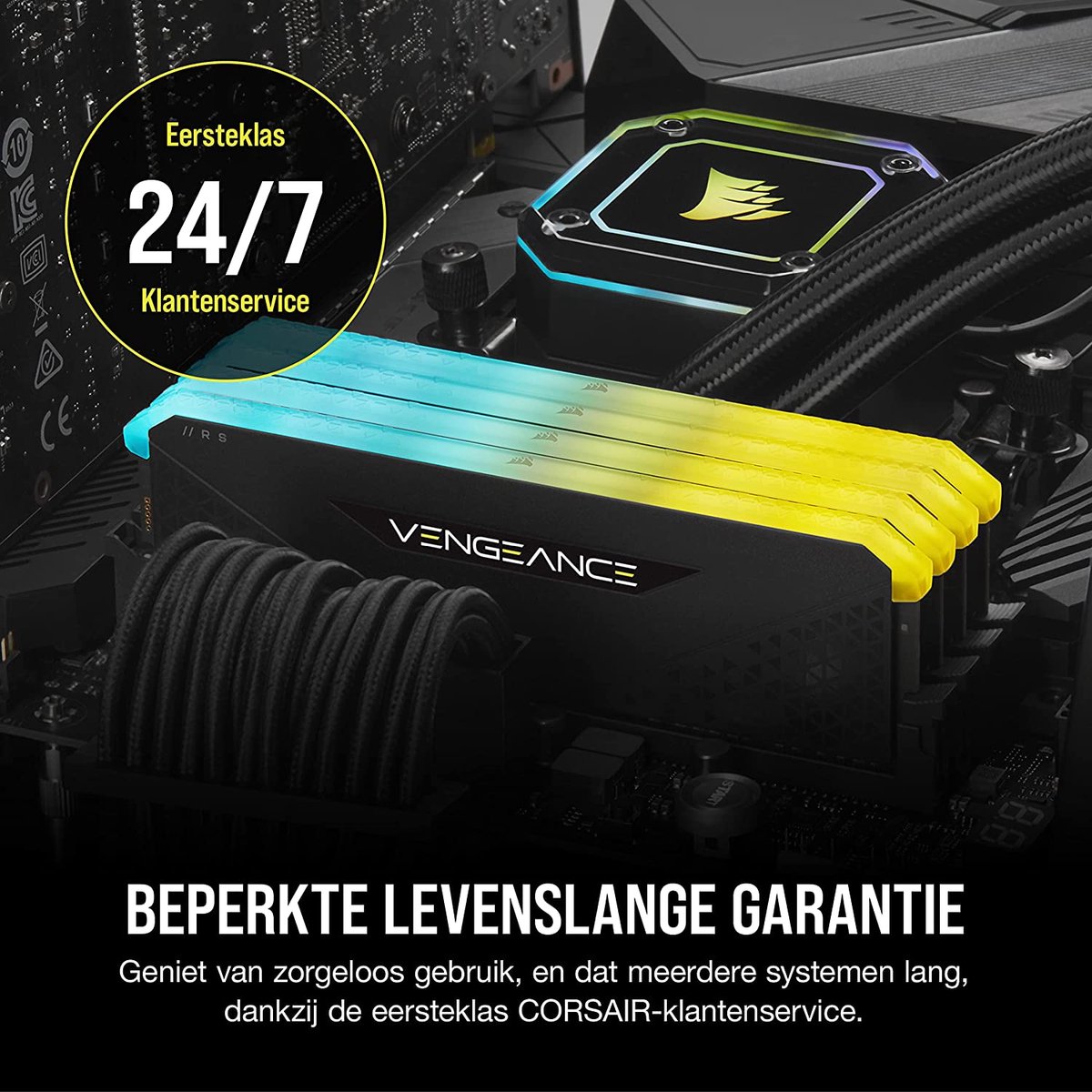 Corsair Vengeance Rgb Rs – Ddr4 Werkgeheugenset Voor Pc – 16 Gb (2 X 8 Gb) – - afbeelding 4