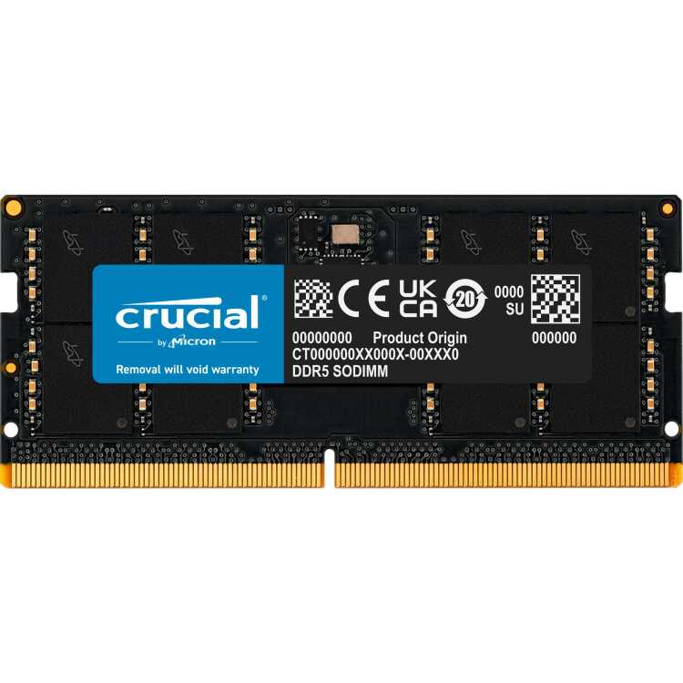 Crucial Crucial 16 GB DDR5-4800 (1x 16 GB) laptopgeheugen
