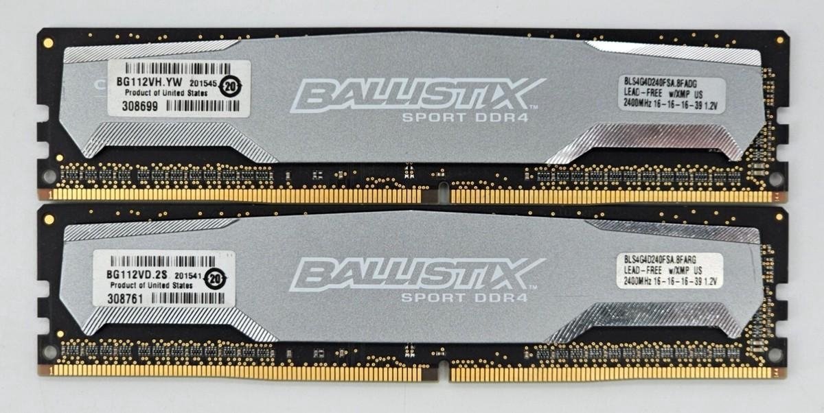 Crucial Crucial Ballistix Sport Lt 8Gb Ddr4 2400Mhz (2 X 4 Gb)
