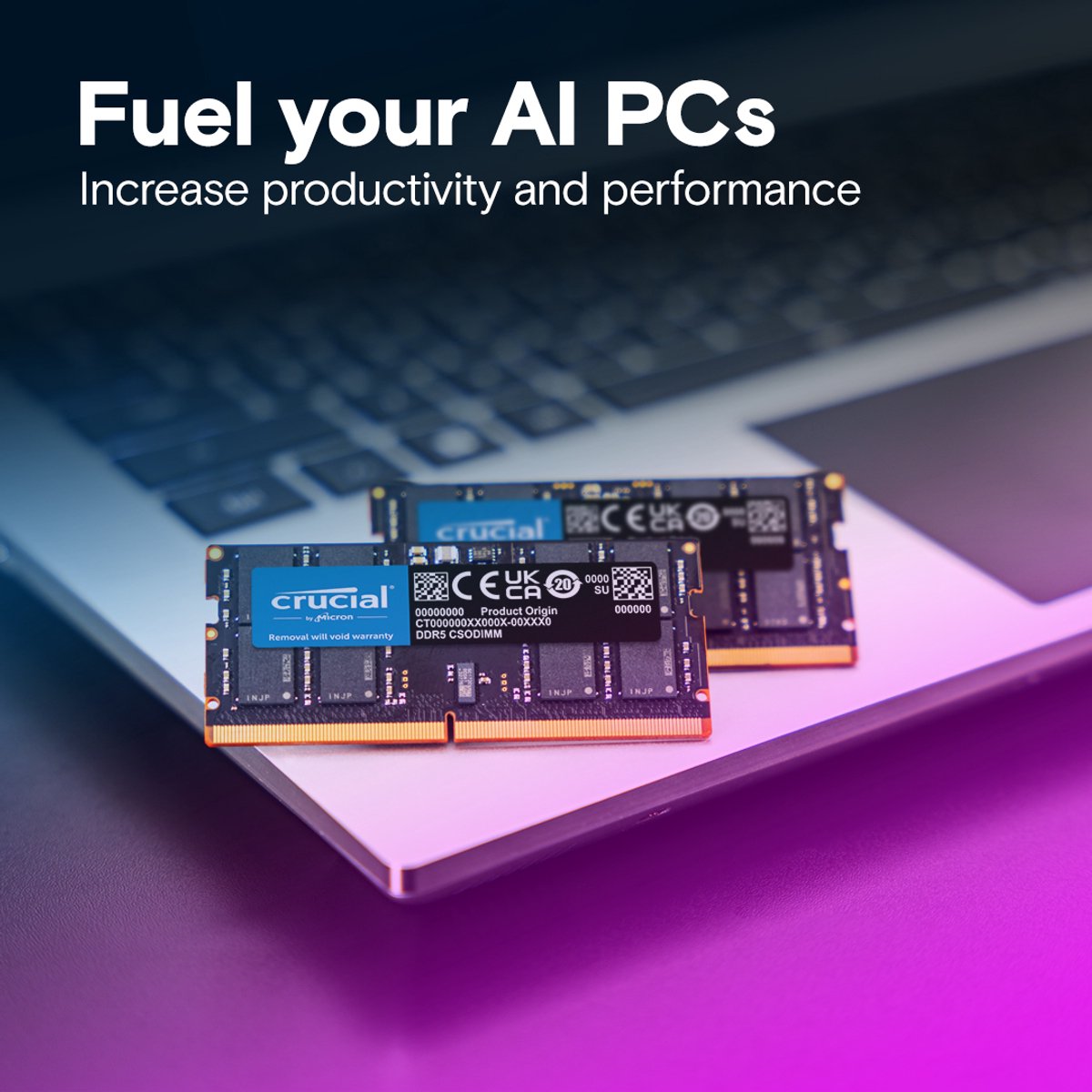 24GB DDR5-6400 CSODIMM Laptop Geheugen - afbeelding 3