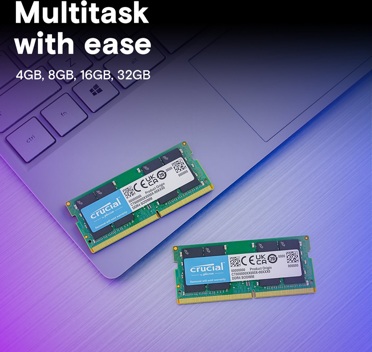 Crucial Ct2K16G4Dfra32A - Ram-Geheugen - 32 Gb - Ddr4 - Dimm - - 2 X 16 Gb - afbeelding 3