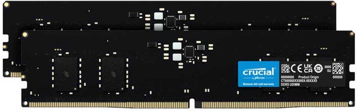 Crucial Crucial Ct2K8G48C40U5 - Ram-Geheugen - Ddr5 - 16Gb - 2X 8Gb - Dimm - 4800Mhz