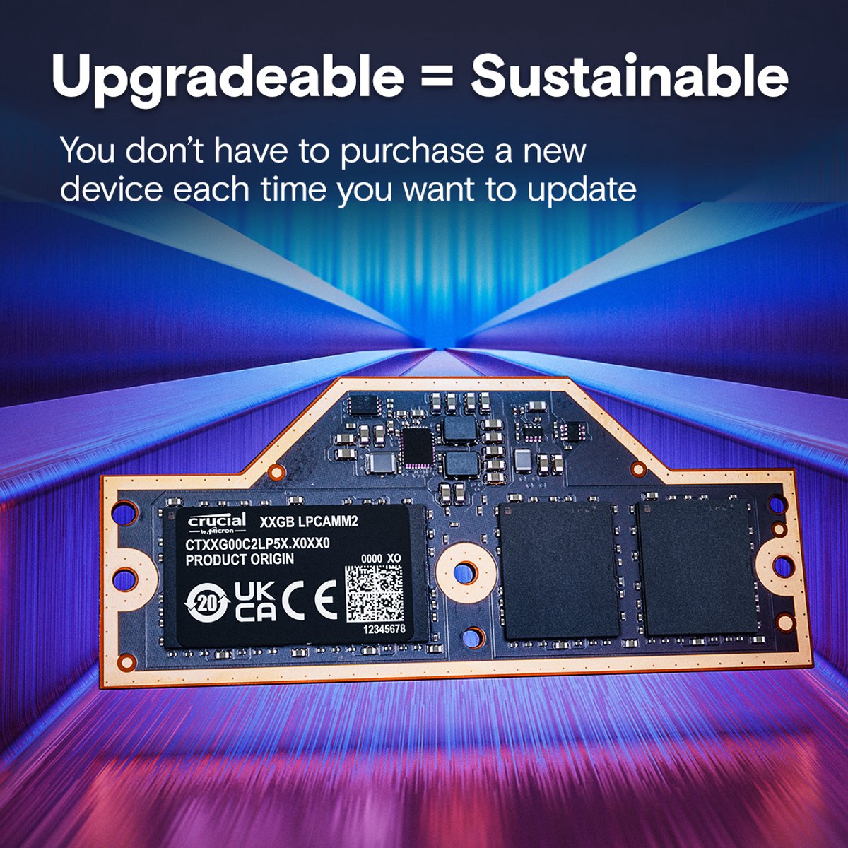 32GB LPCAMM2 LPDDR5X-7500 Memory - afbeelding 4