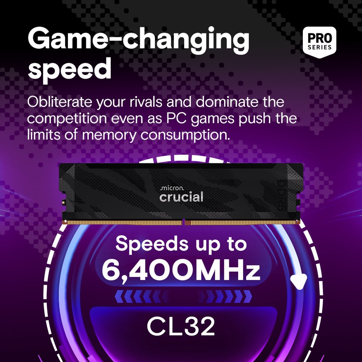 Crucial Crucial 32 GB DDR5-6400 (2x 16 GB) Dual-Kit werkgeheugen