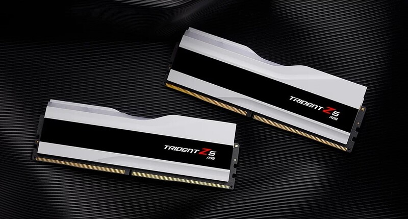 Ddr5 64gb pc 6000 cl36 g skill 2674 3 orig - DDR5 G.Skill Trident Z5 RGB 1.35V 64GB DDR5-6000 Geheugen (White)