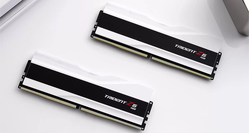 Ddr5 64gb pc 6000 cl36 g skill 2674 4 orig - DDR5 G.Skill Trident Z5 RGB 1.35V 64GB DDR5-6000 Geheugen (White)