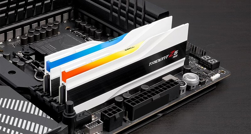 Ddr5 64gb pc 6000 cl36 g skill 2674 5 orig - DDR5 G.Skill Trident Z5 RGB 1.35V 64GB DDR5-6000 Geheugen (White)