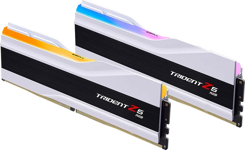 Ddr5 64gb pc 6000 cl36 g skill 2674 - DDR5 G.Skill Trident Z5 RGB 1.35V 64GB DDR5-6000 Geheugen (White)