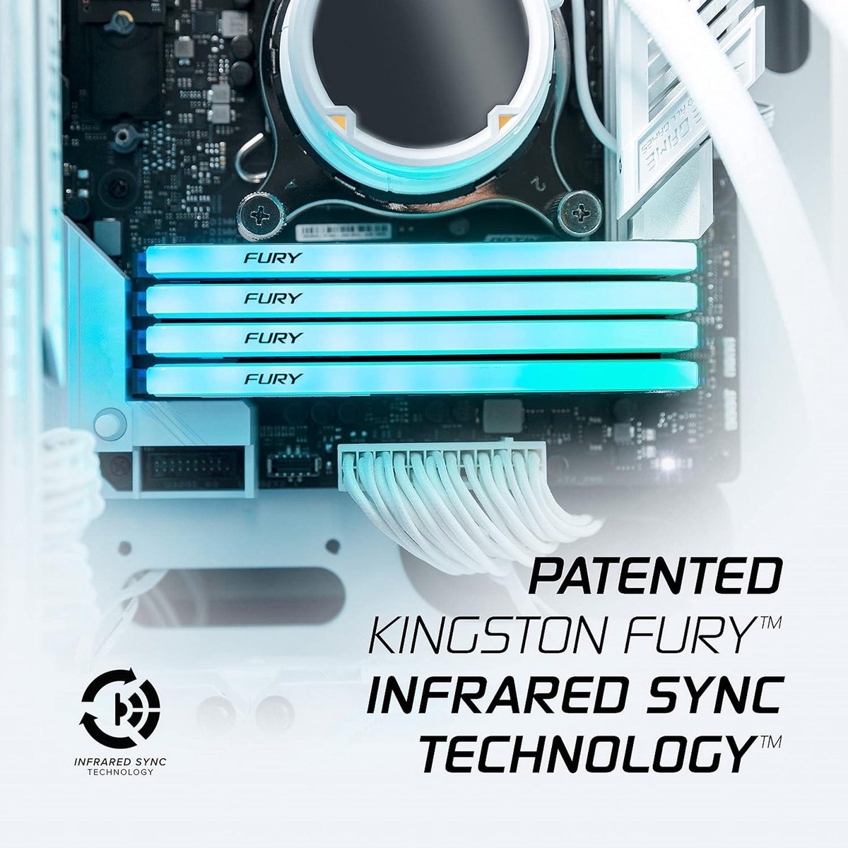 Kingston FURY Beast White RGB Special Edition 8GB 3600MT/s DDR4 CL17 DIMM - afbeelding 3