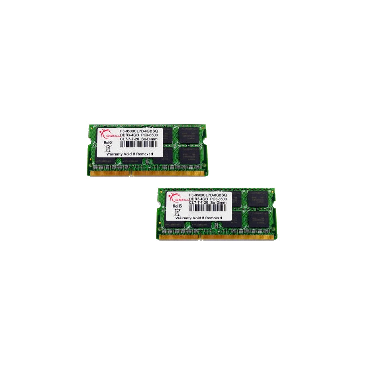 8GB (2x4GB) DDR3 1066MHz CL7 SO-DIMM Laptop Memory Kit