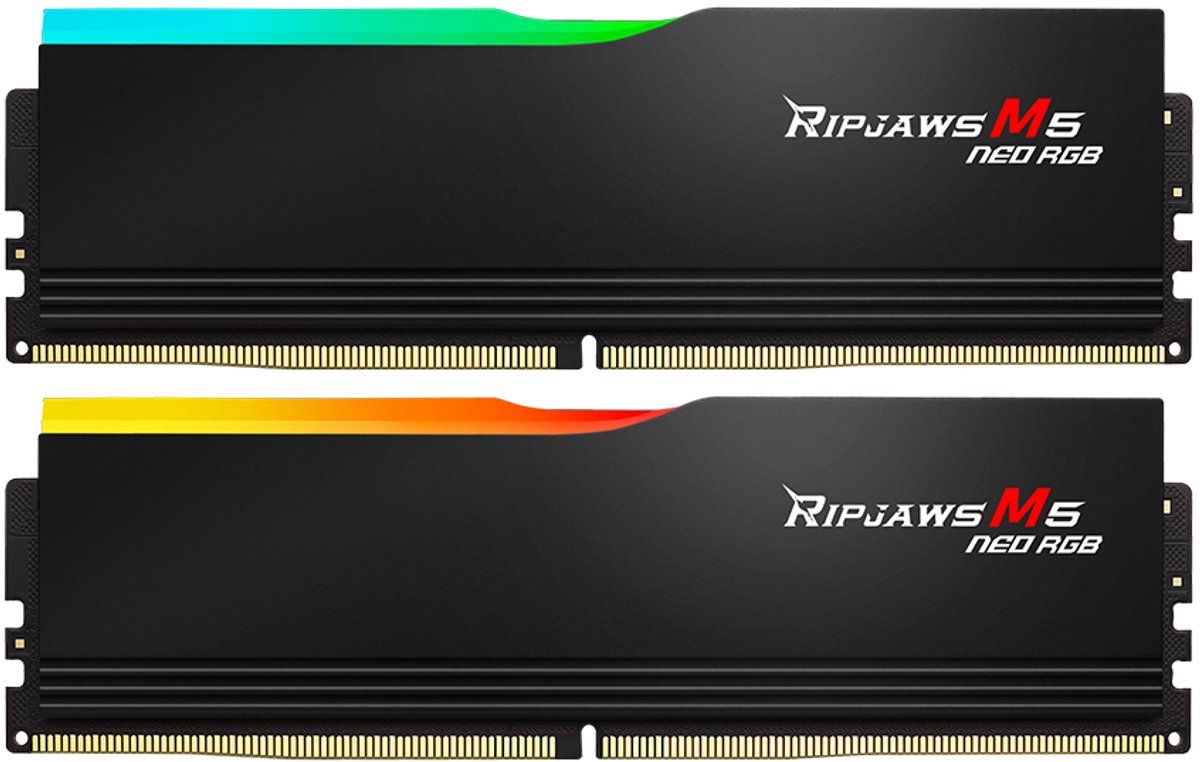G.Skill G.Skill Ripjaws M5 Rgb F5-6000J3636F32Gx2-Rm5Nrk Geheugenmodule 64 Gb 2 X 32 Gb Ddr5 6000 Mt/S