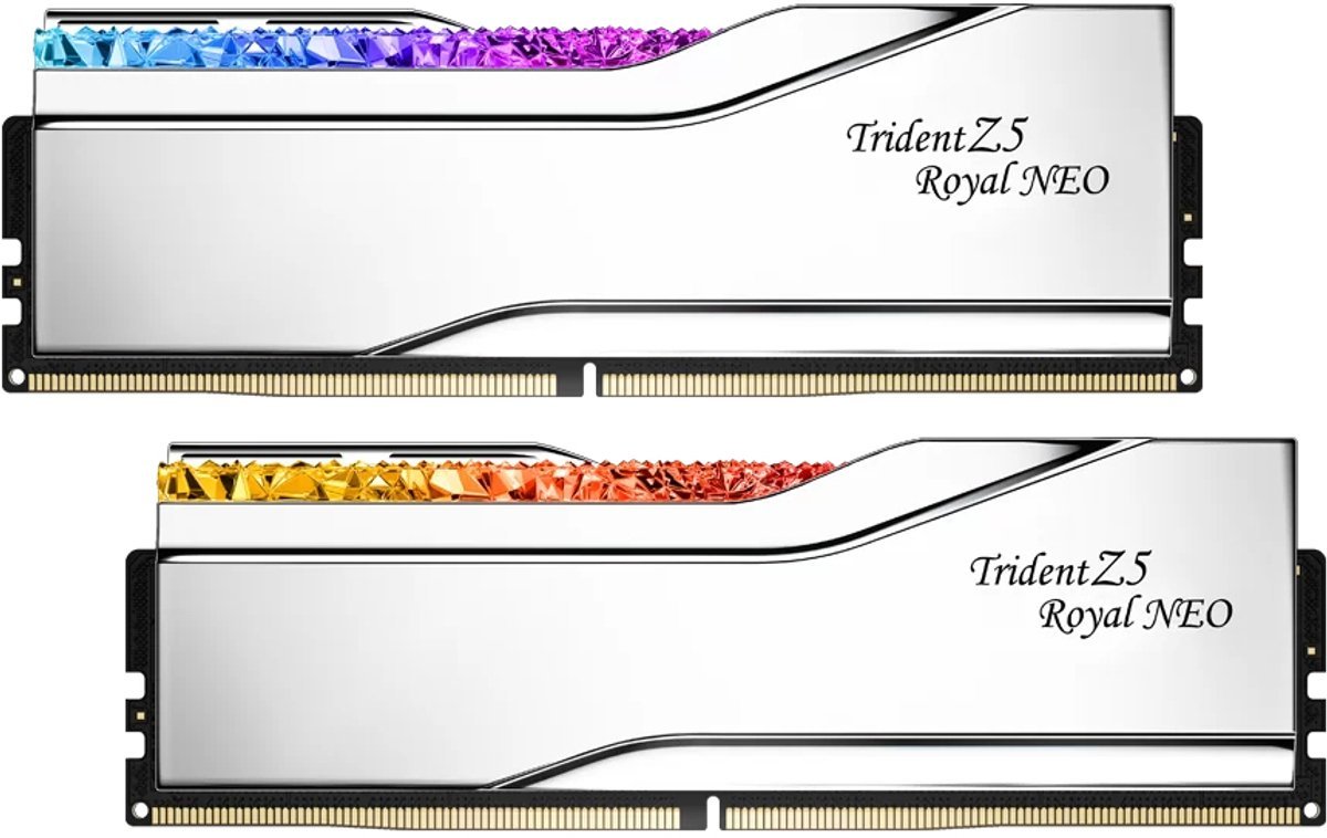 G.Skill G.Skill Trident Z5 Royal Neo F5-6000J2836G32Gx2-Tr5Ns Geheugenmodule 64 Gb 2 X 32 Gb Ddr5 6000 Mt/S