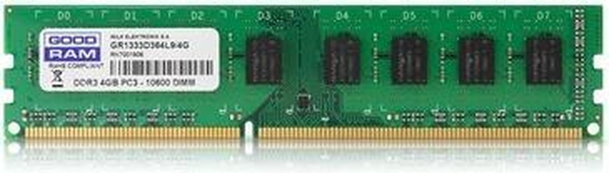 Goodram Gr1333D364L9S/4G 4Gb Ddr3 (1 X 4 Gb) geheugen - afbeelding 4