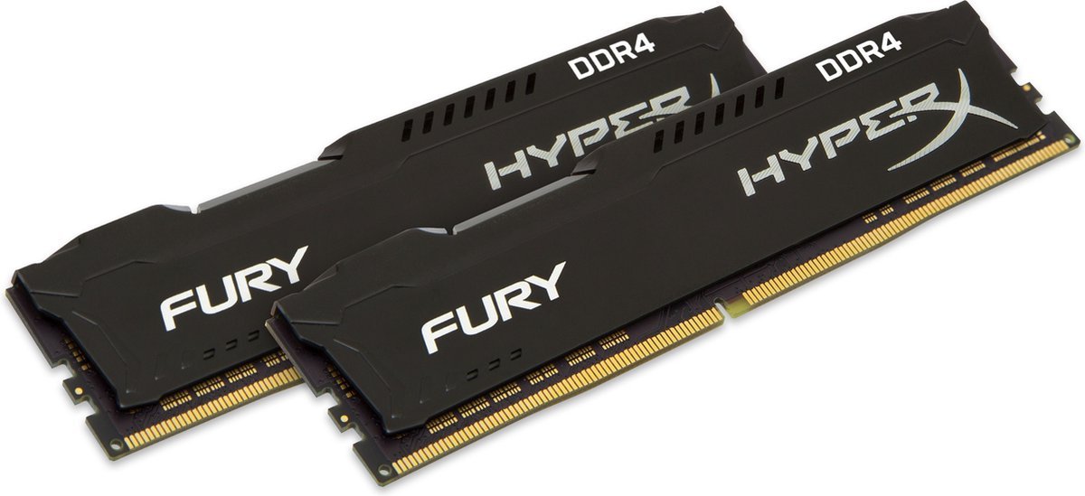 HyperX Hyperx Fury Memory Black 16Gb Ddr4 2133Mhz Kit Geheugenmodule 2 X 8 Gb
