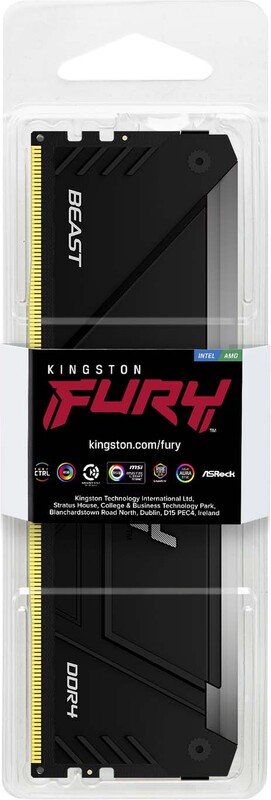 Kingston ddr4 fury beast 1x8gb 3200 3 orig - Kingston FURY Beast 8GB DDR4 3200MT/s CL16 DIMM Geheugen