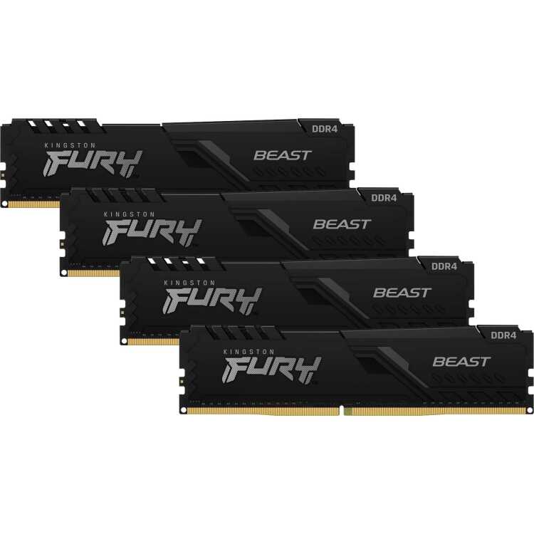 Kingston FURY Kingston FURY 128 GB DDR4-3200 (4x 32 GB) Quad-Kit werkgeheugen