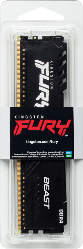 Kingston fury 16 gb ddr4 3200 werkgeheugen 403601 5 orig - Kingston FURY Beast 1x16GB DDR4 3200MHz CL16 Geheugen