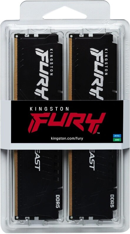Kingston fury 64 gb ddr5 6000 2x 32 2051 5 orig - Kingston FURY Beast 64GB (2x32GB) DDR5 6000MT/s Geheugen