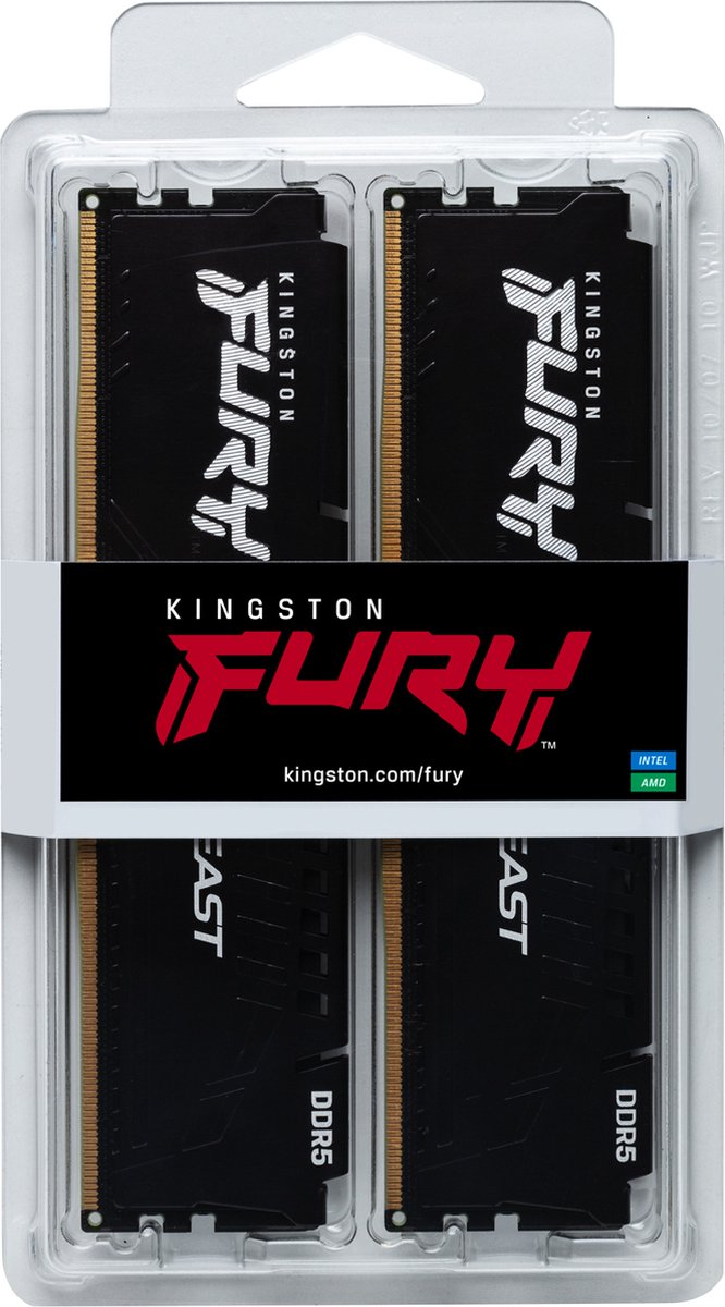 Kingston Fury Beast Black - Ram-Geheugen - Ddr5 - 32Gb - 6000 Mhz - - Dimm - 2 - afbeelding 7