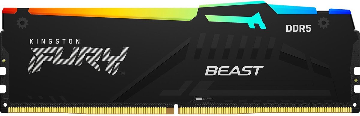 Kingston Fury Beast Rgb Kf552C40Bba-32 - Ram-Geheugen - Ddr5 - 32Gb - 5200 Mhz - afbeelding 3