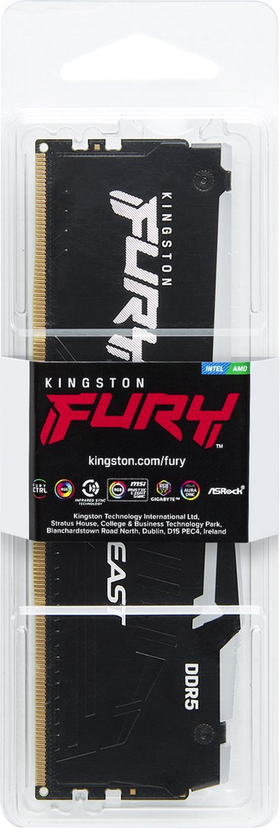 Kingston Fury Beast Rgb Kf552C40Bba-32 - Ram-Geheugen - Ddr5 - 32Gb - 5200 Mhz - afbeelding 6