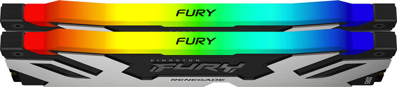 Kingston kf564c32rsak2 32 ram 32gb 6400 2 orig - Kingston FURY Renegade RGB 32GB DDR5-6400 Geheugen (Black And Silver)
