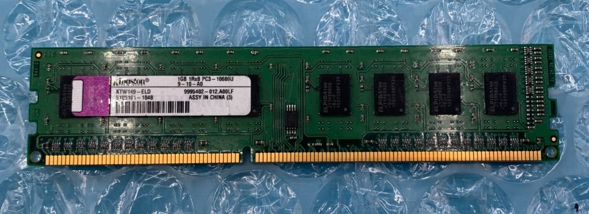 Kingston Ktw149-Eld – 1Gb Ddr3 Dimm Desktop Geheugen – Betrouwbaar & Compact - afbeelding 2