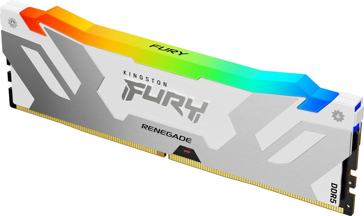 Kingston Kingston Technology Fury 16Gb 7600Mt/S Ddr5 Cl38 Dimm Renegade Rgb White Xmp