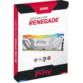 Kingston Technology Fury 24Gb 8800Mt/S Ddr5 Cudimm Renegade Rgb White geheugen - afbeelding 6