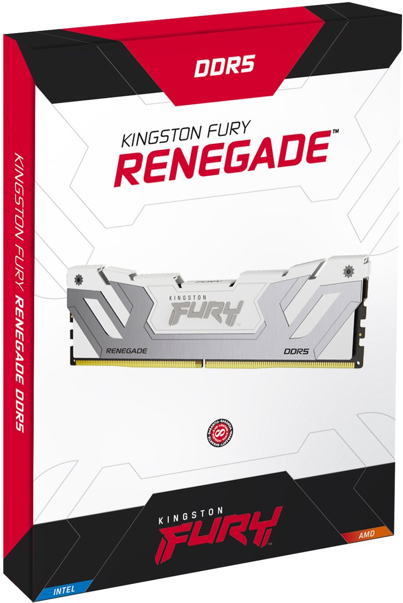 FURY Renegade DDR5 White CUDIMM 24GB 8800MT/s CL42 Geheugen - afbeelding 2
