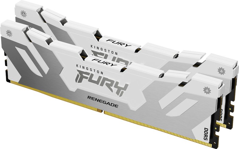 Kingston technology fury 32gb 8000mt s 3715 - Kingston FURY Renegade White RGB DIMM 32GB DDR5-8000 Geheugen (White)