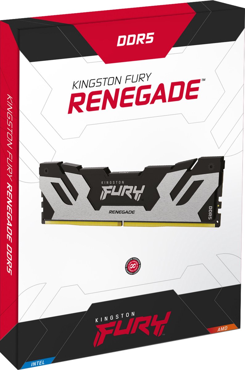 FURY Renegade Silver 32GB (2x16GB) DDR5 8000MT/s CL38 Geheugen - afbeelding 2