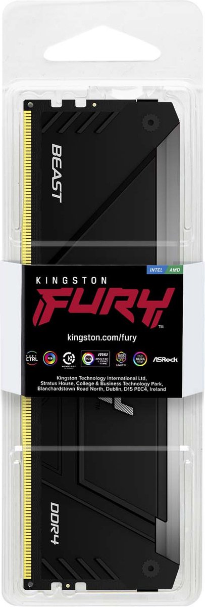 FURY Beast RGB 8GB DDR4 3600MT/s CL17 Desktop Memory - afbeelding 5