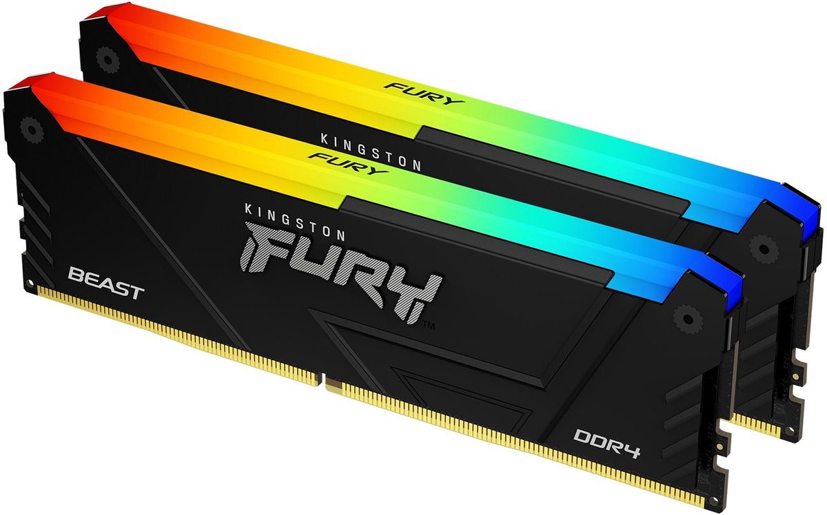 FURY Beast RGB 16GB (2x8GB) DDR4 3600MHz CL17 Geheugenkit