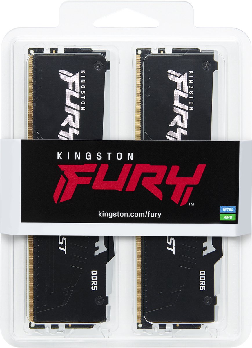 Kingston Technology Fury Beast 16Gb 6000Mt/S Ddr5 Dimm (Kit Van 2) Rgb Expo geheugen - afbeelding 4