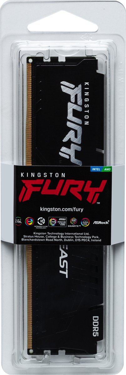 FURY Beast 16GB DDR5 6800MT/s CL34 EXPO Black - afbeelding 4