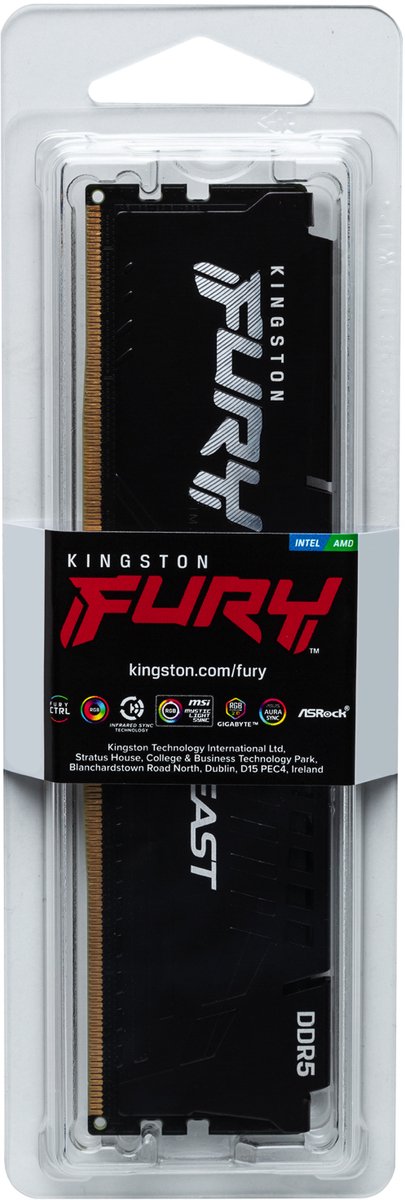 FURY Beast Black 32GB DDR5 5600MT/s CL36 Desktop Geheugen - afbeelding 4