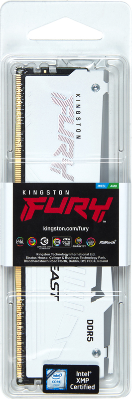 Kingston technology fury beast 32gb 600 10997 4 orig - Kingston FURY Beast DDR5 RGB 32GB 6000MT/s CL30 (White) Geheugen