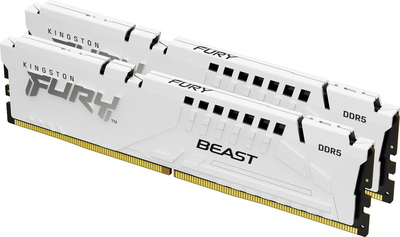 Kingston technology fury beast 32gb 600 403566 - Kingston FURY Beast DDR5 32GB (2x16GB) 6000MT/s CL30 Geheugen (White)