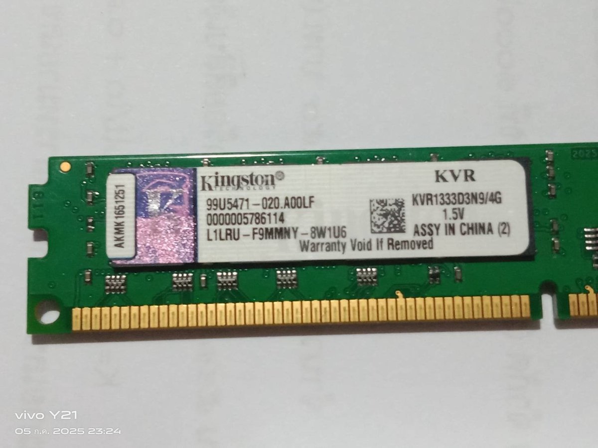 Kingston Technology Valueram Kvr13N9S8/4 4Gb Ddr3 (1 X 4 Gb) geheugen - afbeelding 4